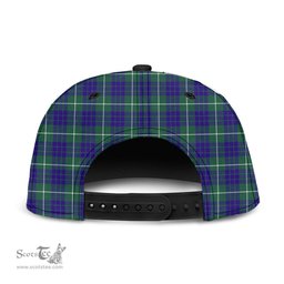 Scottish Hamilton Hunting Modern Clan Tartan Snapback Hat - Crest Classic Scottish Plaid Tartan Plaid