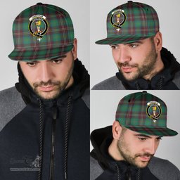 Scottish Chisholm Hunting Ancient Clan Tartan Snapback Hat - Crest Classic Scottish Plaid Tartan Plaid