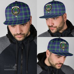 Scottish Hamilton Hunting Modern Clan Tartan Snapback Hat - Crest Classic Scottish Plaid Tartan Plaid
