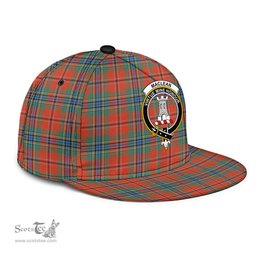 Scottish MacLean of Duart Ancient Clan Tartan Snapback Hat - Crest Classic Scottish Plaid Tartan Plaid