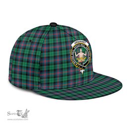 Scottish Urquhart Broad Red Ancient Clan Tartan Snapback Hat - Crest Classic Scottish Plaid Tartan Plaid