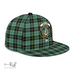 Scottish Wallace Hunting Ancient Clan Tartan Snapback Hat - Crest Classic Scottish Plaid Tartan Plaid