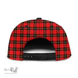 Scottish Wallace Hunting Red Clan Tartan Snapback Hat - Crest Classic Scottish Plaid Tartan Plaid