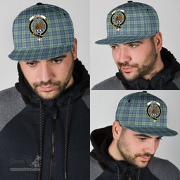 Scottish Leslie Hunting Ancient Clan Tartan Snapback Hat - Crest Classic Scottish Plaid Tartan Plaid