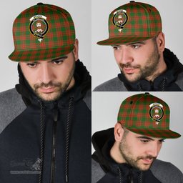 Scottish Menzies Green Modern Clan Tartan Snapback Hat - Crest Classic Scottish Plaid Tartan Plaid
