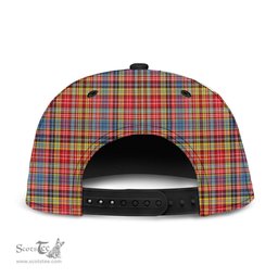 Scottish Drummond of Strathallan Clan Tartan Snapback Hat - Crest Classic Scottish Plaid Tartan Plaid