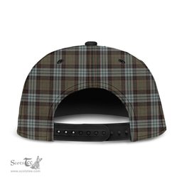 Scottish Stewart Old Weathered Clan Tartan Snapback Hat - Crest Classic Scottish Plaid Tartan Plaid