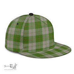 Scottish Cunningham Dress Green Dancers Clan Tartan Snapback Hat - Classic Scottish Plaid Tartan Plaid