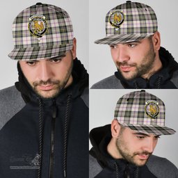 Scottish MacPherson Dress Ancient Clan Tartan Snapback Hat - Crest Classic Scottish Plaid Tartan Plaid