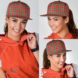 Scottish MacLean of Duart Modern Clan Tartan Snapback Hat - Classic Scottish Plaid Tartan Plaid