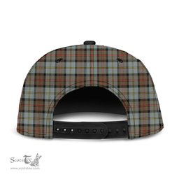 Scottish MacLeod of Harris Weathered Clan Tartan Snapback Hat - Crest Classic Scottish Plaid Tartan Plaid