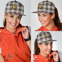 Scottish MacPherson Dress Ancient Clan Tartan Snapback Hat - Crest Classic Scottish Plaid Tartan Plaid