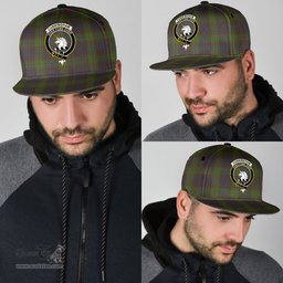 Scottish Cunningham Hunting Modern Clan Tartan Snapback Hat - Crest Classic Scottish Plaid Tartan Plaid