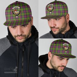 Scottish MacDonald of Clanranald Clan Tartan Snapback Hat - Crest Classic Scottish Plaid Tartan Plaid