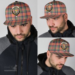 Scottish Stewart Royal Ancient Clan Tartan Snapback Hat - Crest Classic Scottish Plaid Tartan Plaid