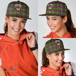 Scottish MacDonald of Clanranald Clan Tartan Snapback Hat - Crest Classic Scottish Plaid Tartan Plaid
