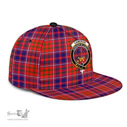 Scottish Cameron of Lochiel Modern Clan Tartan Snapback Hat - Crest Classic Scottish Plaid Tartan Plaid