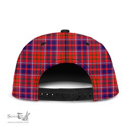 Scottish Cameron of Lochiel Modern Clan Tartan Snapback Hat - Crest Classic Scottish Plaid Tartan Plaid