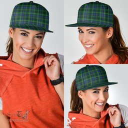 Scottish Stewart Hunting Modern Clan Tartan Snapback Hat - Classic Scottish Plaid Tartan Plaid