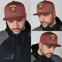 Scottish Cumming Modern Clan Tartan Snapback Hat - Crest Classic Scottish Plaid Tartan Plaid