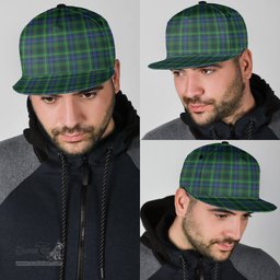Scottish Stewart Hunting Modern Clan Tartan Snapback Hat - Classic Scottish Plaid Tartan Plaid