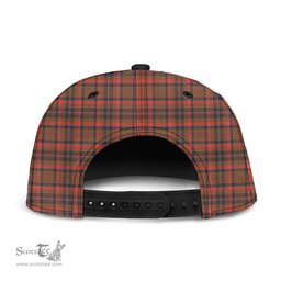 Scottish Cumming Hunting Weathered Clan Tartan Snapback Hat - Crest Classic Scottish Plaid Tartan Plaid
