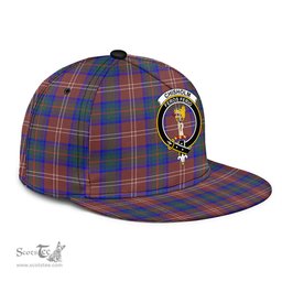 Scottish Chisholm Hunting Modern Clan Tartan Snapback Hat - Crest Classic Scottish Plaid Tartan Plaid