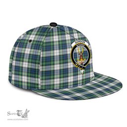 Scottish Gordon Dress Ancient Clan Tartan Snapback Hat - Crest Classic Scottish Plaid Tartan Plaid