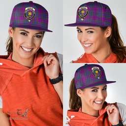 Scottish Wardlaw Modern Clan Tartan Snapback Hat - Crest Classic Scottish Plaid Tartan Plaid