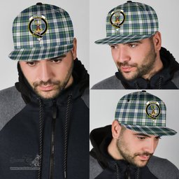 Scottish Gordon Dress Ancient Clan Tartan Snapback Hat - Crest Classic Scottish Plaid Tartan Plaid