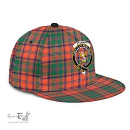Scottish Stewart of Appin Ancient Clan Tartan Snapback Hat - Crest Classic Scottish Plaid Tartan Plaid