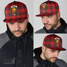 Scottish MacLeod of Raasay Clan Tartan Snapback Hat - Crest Classic Scottish Plaid Tartan Plaid