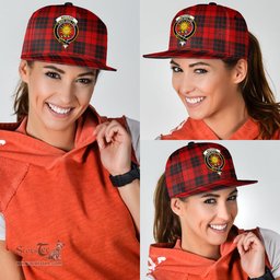 Scottish MacLeod of Raasay Clan Tartan Snapback Hat - Crest Classic Scottish Plaid Tartan Plaid
