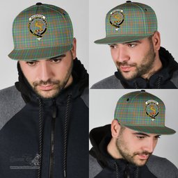 Scottish MacKintosh Hunting Ancient Clan Tartan Snapback Hat - Crest Classic Scottish Plaid Tartan Plaid