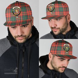 Scottish Stewart of Appin Ancient Clan Tartan Snapback Hat - Crest Classic Scottish Plaid Tartan Plaid