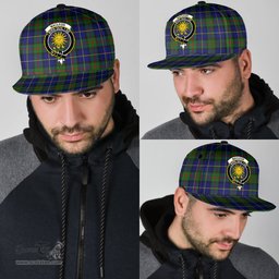 Scottish MacLeod of Harris Modern Clan Tartan Snapback Hat - Crest Classic Scottish Plaid Tartan Plaid