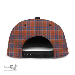 Scottish Cameron of Lochiel Ancient Clan Tartan Snapback Hat - Crest Classic Scottish Plaid Tartan Plaid