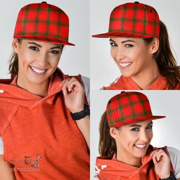 Scottish MacDonald of Sleat Clan Tartan Snapback Hat - Classic Scottish Plaid Tartan Plaid