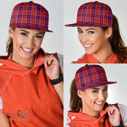 Scottish Cameron of Lochiel Modern Clan Tartan Snapback Hat - Classic Scottish Plaid Tartan Plaid