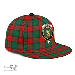 Scottish Stewart Atholl Modern Clan Tartan Snapback Hat - Crest Classic Scottish Plaid Tartan Plaid