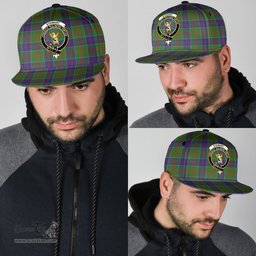 Scottish Stewart of Appin Hunting Modern Clan Tartan Snapback Hat - Crest Classic Scottish Plaid Tartan Plaid