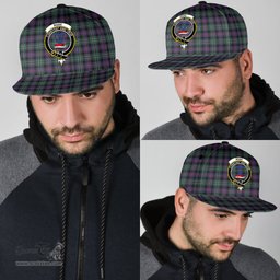 Scottish Rose Hunting Modern Clan Tartan Snapback Hat - Crest Classic Scottish Plaid Tartan Plaid