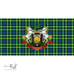 Scottish Campbell of Breadalbane Ancient Clan Tartan Tablecloth - Unicorn Thistle Style Scottish Plaid Tartan Plaid