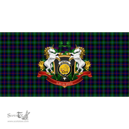 Scottish Campbell of Cawdor Modern Clan Tartan Tablecloth - Unicorn Thistle Style Scottish Plaid Tartan Plaid
