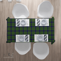 Scottish Campbell of Breadalbane Modern Clan Tartan Tablecloth - Classic Scottish Plaid Tartan Plaid