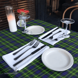 Scottish Campbell of Breadalbane Modern Clan Tartan Tablecloth - Classic Scottish Plaid Tartan Plaid