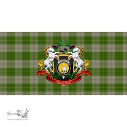 Scottish Cunningham Dress Green Dancers Clan Tartan Tablecloth - Unicorn Thistle Style Scottish Plaid Tartan Plaid