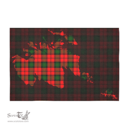 Scottish Kerr Modern Clan Tartan Tablecloth - Map Scotland Style Scottish Plaid Tartan Plaid