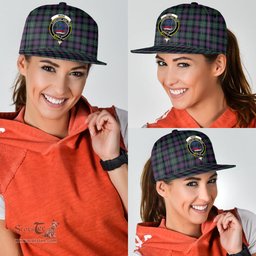 Scottish Rose Hunting Modern Clan Tartan Snapback Hat - Crest Classic Scottish Plaid Tartan Plaid