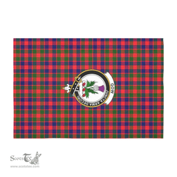 Scottish Gow (of Skeoch) Clan Tartan Tablecloth - Crest Classic Scottish Plaid Tartan Plaid